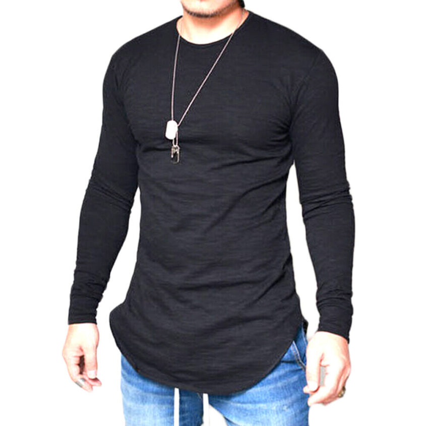 Fashion-Mens-Slim-Fit-O-Neck-Long-Sleeve-Muscle-Tee-T-shirt-Casual-Tops-Blouse-384582538060-9