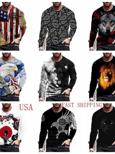 T-Shirts-Men-Fashion-Long-Sleeve-USA-Flag-Cross-Graphic-Print-T-Shirt-Silky-Soft-234948091700