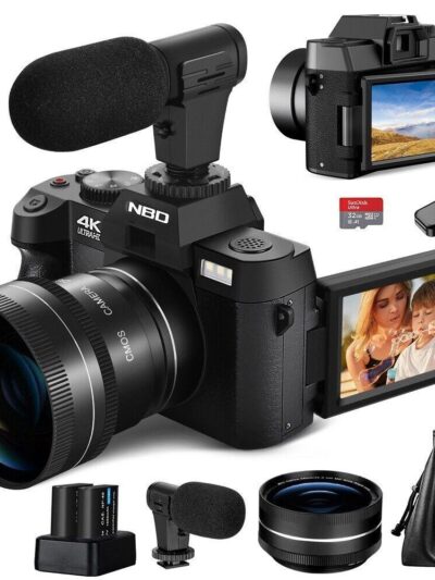 Digital-Camera-4K-48MP-16X-Anti-Shake-Vlogging-Camera-Wi-Fi-W-Battery-32GB-TF-175910309651