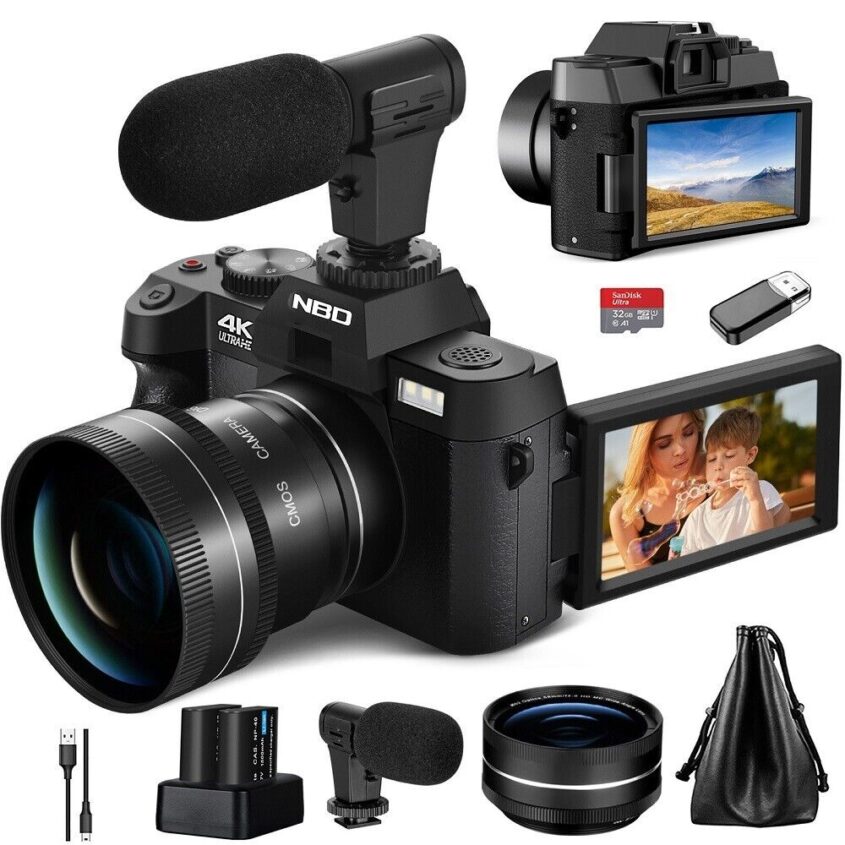 Digital-Camera-4K-48MP-16X-Anti-Shake-Vlogging-Camera-Wi-Fi-W-Battery-32GB-TF-175910309651