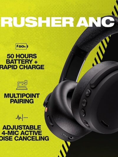 Skullcandy-CRUSHER-ANC-2-Wireless-Headphones-w-SENSORY-BASS-Cert-Refurb-BLACK-266566905592