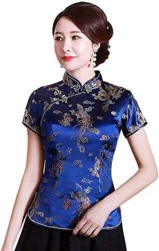 Variation-of-Womens-Tang-Chinese-Style-Blouse-Cheongsam-Traditional-Short-Sleeve-Qipao-Tops-256340394342-2df0