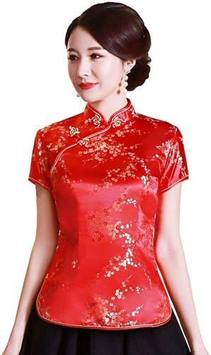 Variation-of-Womens-Tang-Chinese-Style-Blouse-Cheongsam-Traditional-Short-Sleeve-Qipao-Tops-256340394342-93fb