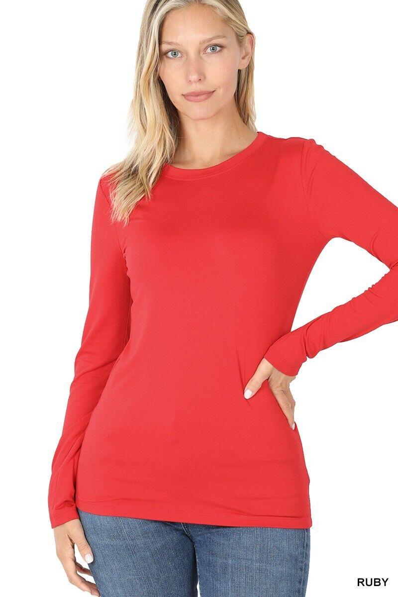 Variation-of-Women039s-Warm-Soft-Long-Sleeve-T-Shirts-Layering-Casual-Fashion-Top-204418642704-61e1