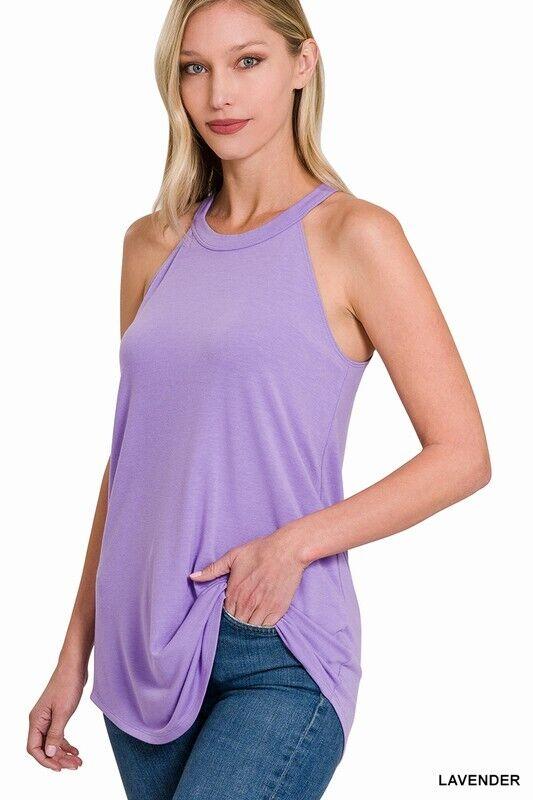 Variation-of-Womens-Long-Halter-Tank-Top-Casual-Fashion-Basic-Tunic-Blouse-Sleeveless-Shirt-175611101864-b412