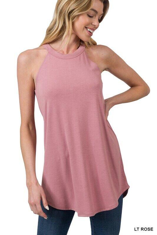 Variation-of-Womens-Long-Halter-Tank-Top-Casual-Fashion-Basic-Tunic-Blouse-Sleeveless-Shirt-175611101864-ff51