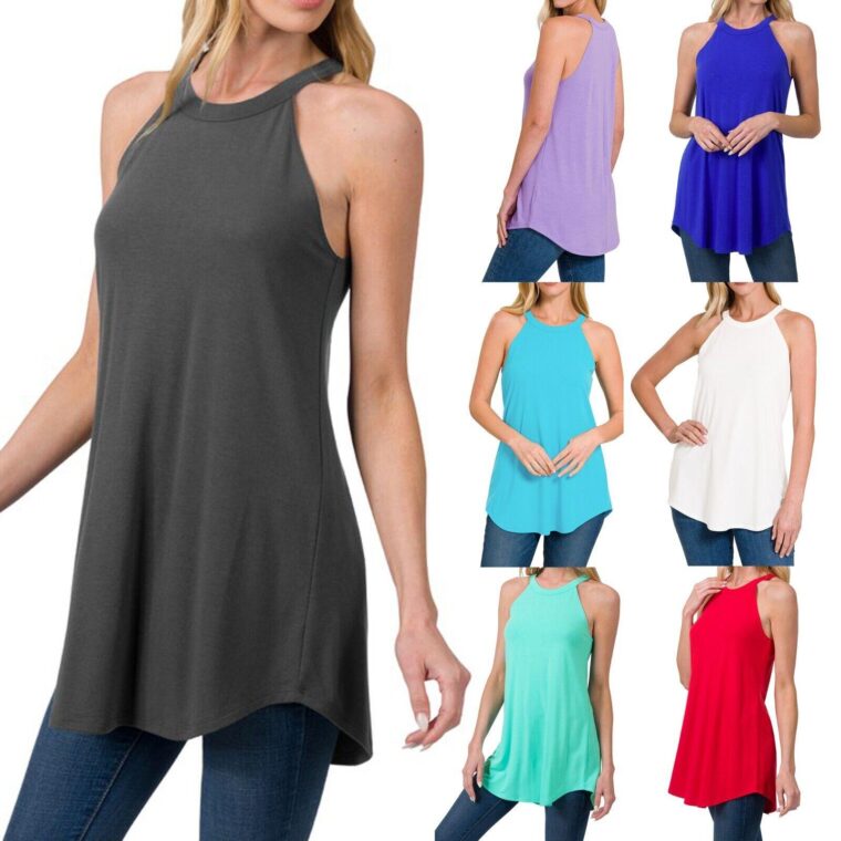Womens-Long-Halter-Tank-Top-Casual-Fashion-Basic-Tunic-Blouse-Sleeveless-Shirt-175611101864