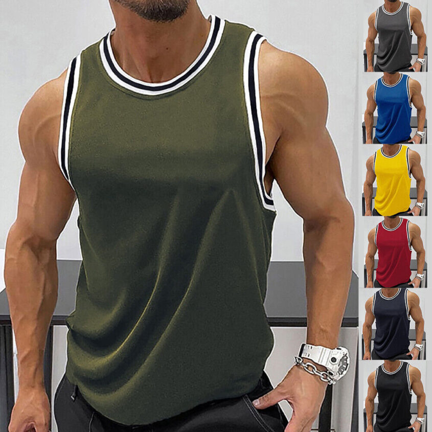 Mens-Sleeveless-Tank-Tops-Vest-Bodybuilding-Gym-Fitness-Muscle-Training-T-Shirts-404744953118-3