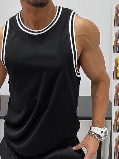 Mens-Sleeveless-Tank-Tops-Vest-Bodybuilding-Gym-Fitness-Muscle-Training-T-Shirts-404744953118